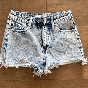 KanCan Light Blue Distressed Jean Shorts